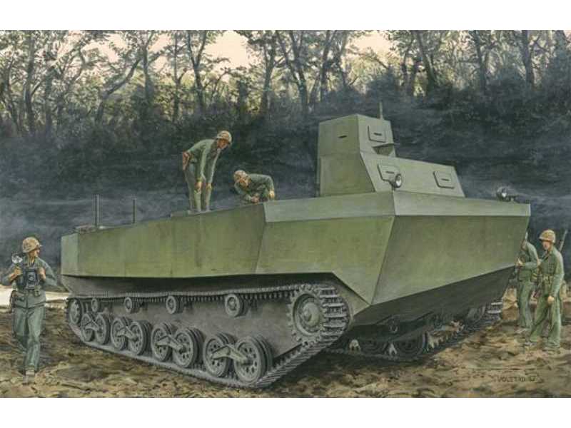 Ka-Tsu - japoński transporter opancerzony - amfibia - II W.Ś. - zdjęcie 1 Ka-Tsu - japoński transporter opancerzony - amfibia - II W.Ś. - zdjęcie 1