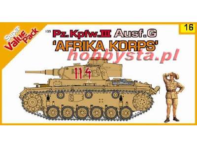 Pz.Kpfw.III + figurki "Afrika Korps" - zdjęcie 1