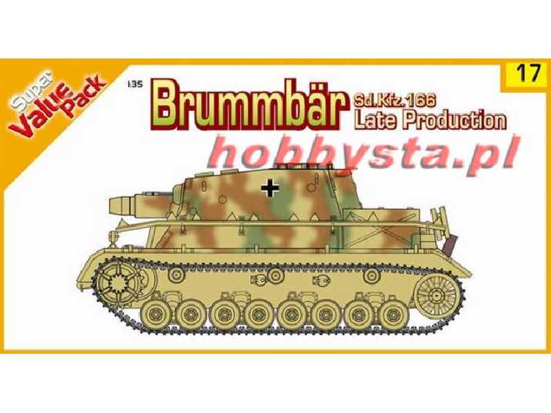 Sd.Kfz. 166 Late Production Brummbar + figurki German Grenadiers - zdjęcie 1 Sd.Kfz. 166 Late Production Brummbar + figurki German Grenadiers - zdjęcie 1