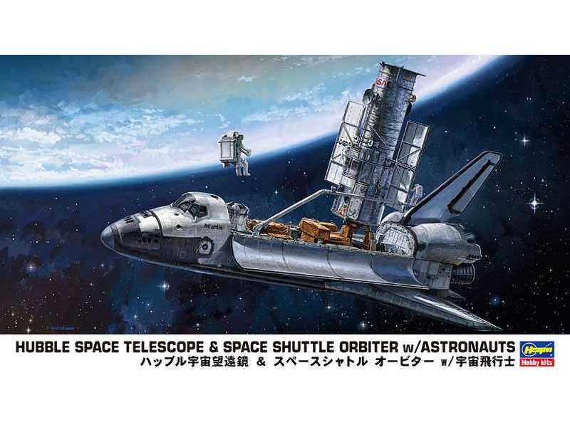 Hubble Space Telescope & Space Shuttle Orbiter With Astronauts - zdjęcie 1