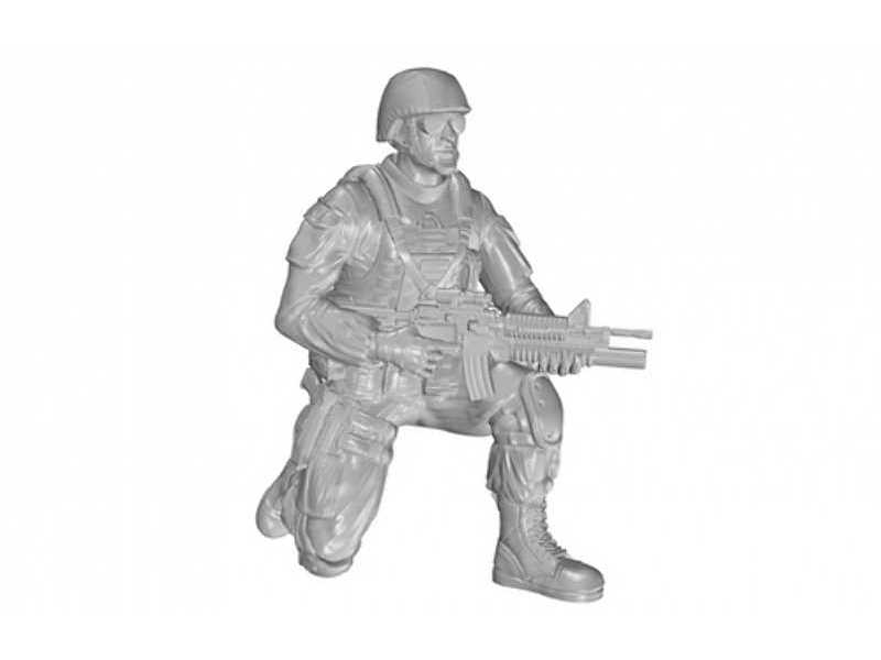 Kneeling Soldier (On Right Knee), US Army Infantry Squad 2nd Div - zdjęcie 1 Kneeling Soldier (On Right Knee), US Army Infantry Squad 2nd Div - zdjęcie 1