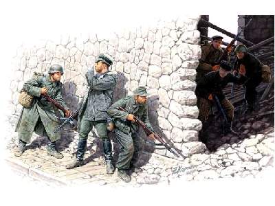 Figurki German Mountain Troops & Soviet Marines spring 1943 - zdjęcie 1