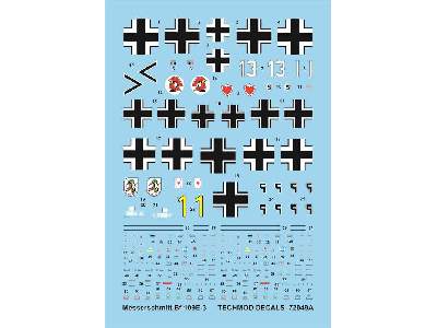 Kalkomania - Messerschmitt Bf 109E-3 - zdjęcie 1