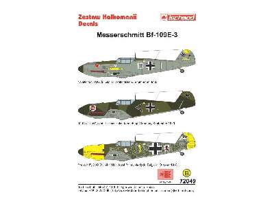 Kalkomania - Messerschmitt Bf 109E-3 - zdjęcie 2