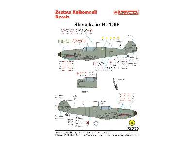 Kalkomania - Bf 109E - napisy eksploatacyjne - zdjęcie 2