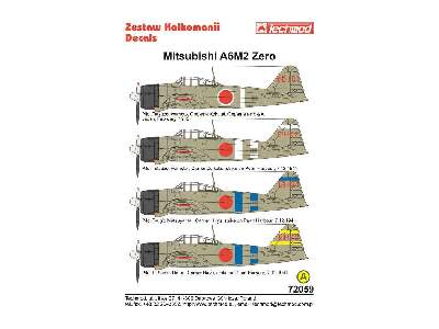 Kalkomania - Mitsubishi A6M2 Zero - zdjęcie 2