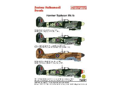 Kalkomania - Hawker Typhoon Ib - zdjęcie 2