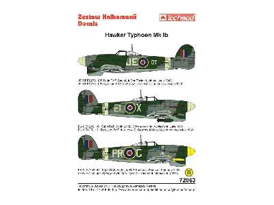 Kalkomania - Hawker Typhoon Ib - zestaw 2 - zdjęcie 2