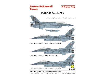 Kalkomania - F-16 C/D Block 52+ - zdjęcie 2