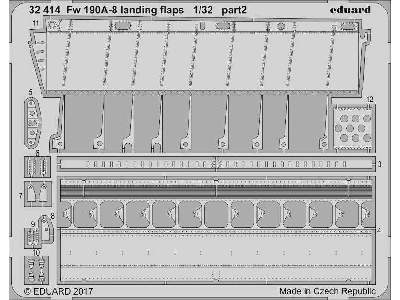 Fw 190A-8 landing flaps 1/32 - Revell - zdjęcie 2