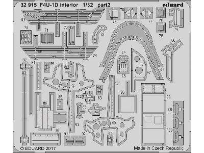 F4U-1D interior 1/32 - Tamiya - zdjęcie 2