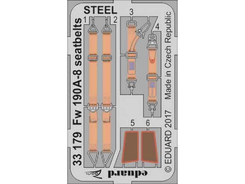 Fw 190A-8 seatbelts STEEL 1/32 - Revell - zdjęcie 1