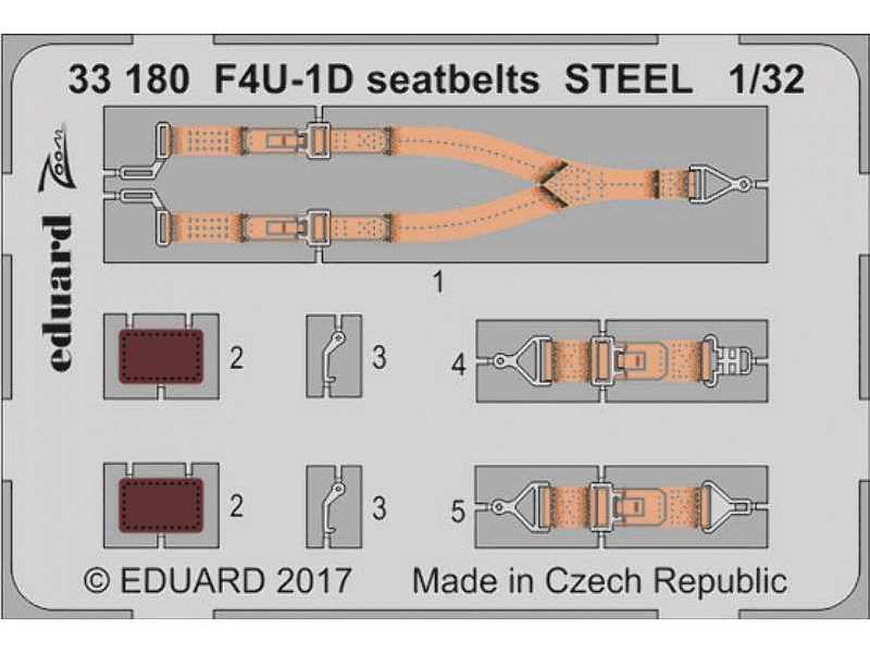 F4U-1D seatbelts STEEL 1/32 - Tamiya - zdjęcie 1 F4U-1D seatbelts STEEL 1/32 - Tamiya - zdjęcie 1