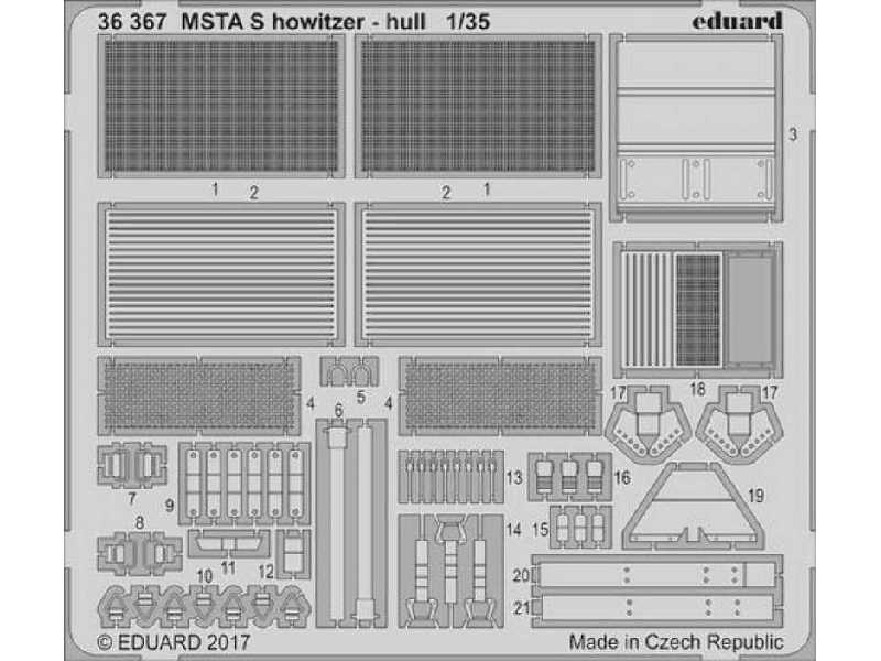 MSTA S howitzer - hull 1/35 - Zvezda - zdjęcie 1