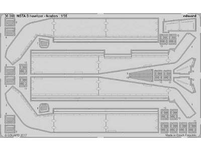 MSTA S howitzer - fenders 1/35 - Zvezda - zdjęcie 1