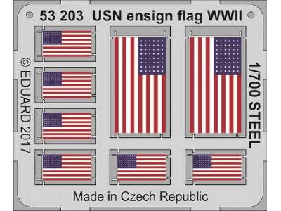 USN ensign flag WW2  STEEL 1/700 - zdjęcie 1
