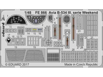 Avia B-534 III. serie Weekend 1/48 - Eduard - zdjęcie 1