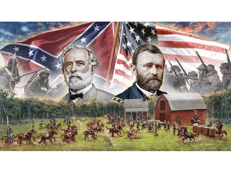 Wojna Secesyjna 1864 - Bitwa na farmie - Zestaw - zdjęcie 1 Wojna Secesyjna 1864 - Bitwa na farmie - Zestaw - zdjęcie 1