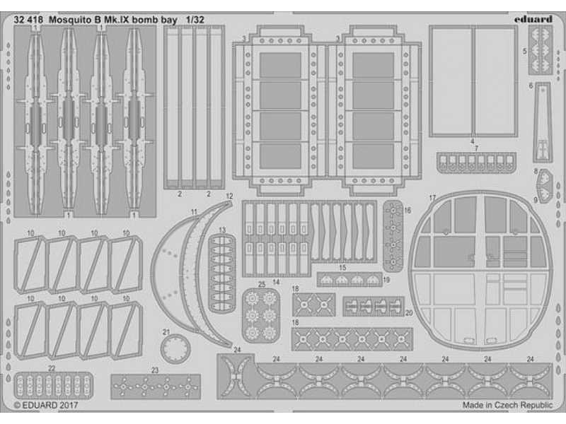 Mosquito B Mk. IX bomb bay 1/32 - Hk Models - zdjęcie 1 Mosquito B Mk. IX bomb bay 1/32 - Hk Models - zdjęcie 1