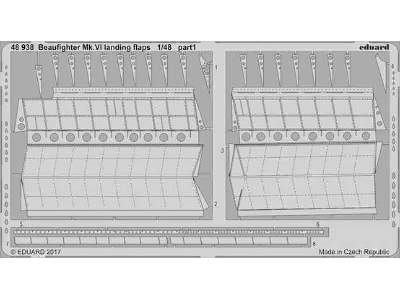 Beaufighter Mk. VI landing flaps 1/48 - Tamiya - zdjęcie 1