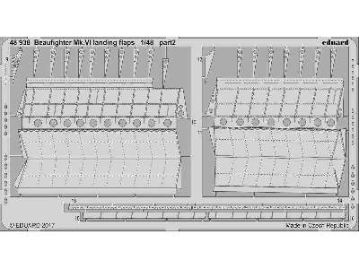 Beaufighter Mk. VI landing flaps 1/48 - Tamiya - zdjęcie 2