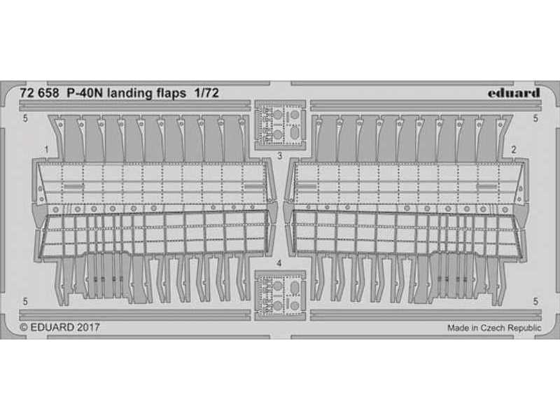 P-40N landing flaps 1/72 - Special Hobby - zdjęcie 1