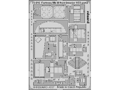 Fortress Mk. III front interior 1/72 - Airfix - zdjęcie 2