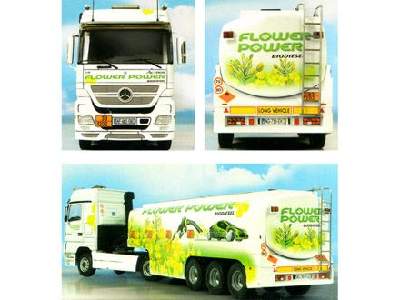 Ciężarówka Mercedes-Benz Actros z naczepą cyst. Flower Power - zdjęcie 2