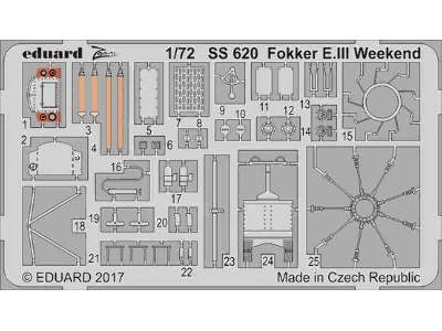 Fokker E. III Weekend 1/72 - Eduard - zdjęcie 1