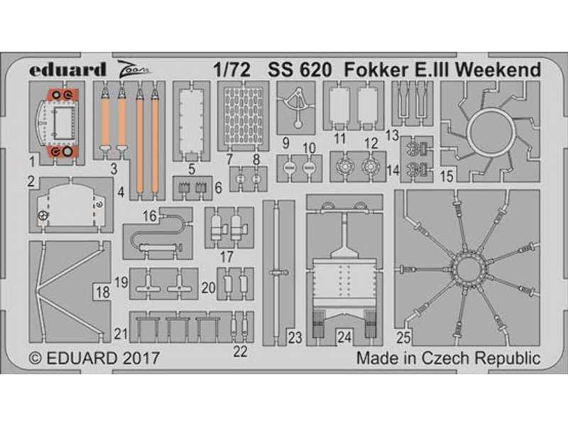 Fokker E. III Weekend 1/72 - Eduard - zdjęcie 1