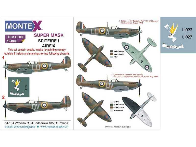 Spitfire I Airfix - zdjęcie 1 Spitfire I Airfix - zdjęcie 1