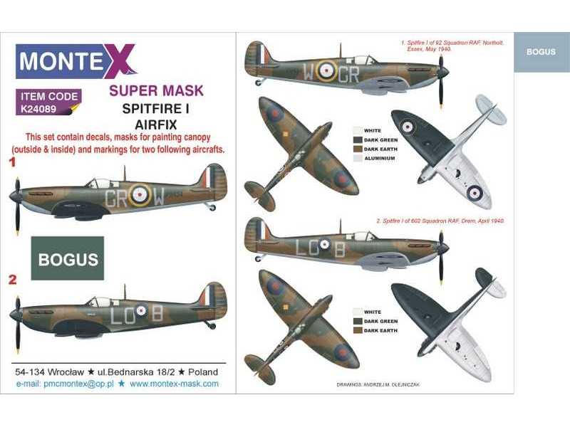 Spitfire I Airfix - zdjęcie 1 Spitfire I Airfix - zdjęcie 1