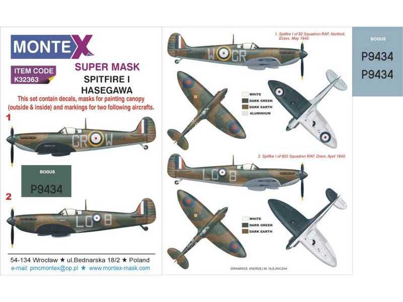 Spitfire I Hasegawa - zdjęcie 1 Spitfire I Hasegawa - zdjęcie 1