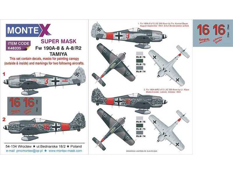 Fw 190a-8 Tamiya - zdjęcie 1 Fw 190a-8 Tamiya - zdjęcie 1