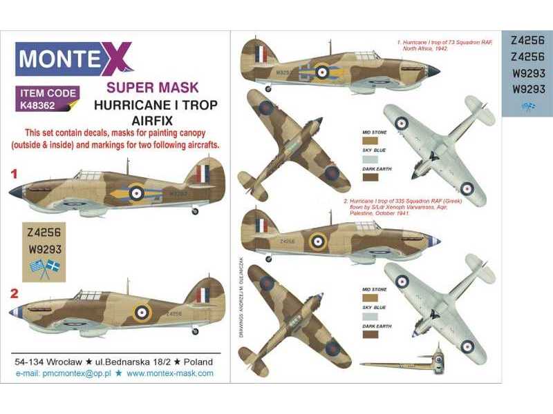 Hurricane I Trop Airfix - zdjęcie 1 Hurricane I Trop Airfix - zdjęcie 1