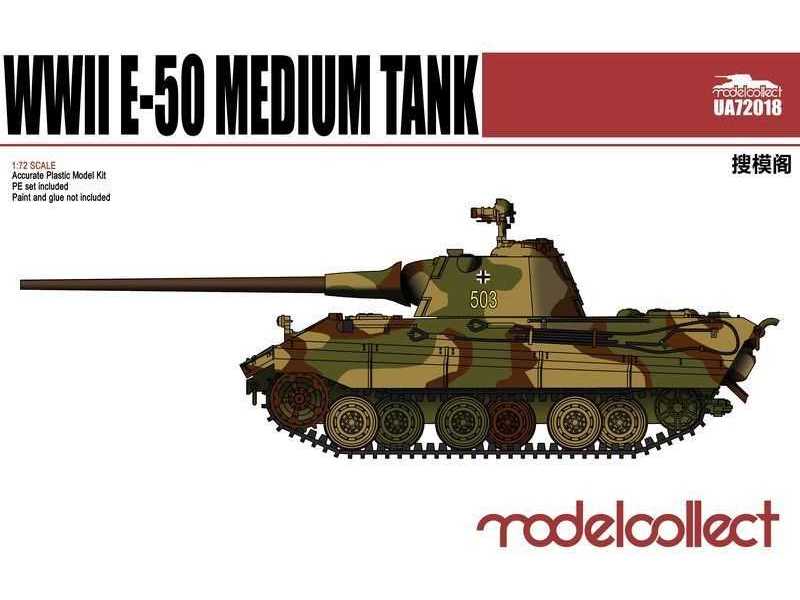 Średni czołg niemiecki E-50 z działem 88mm - II W.Ś. - zdjęcie 1 Średni czołg niemiecki E-50 z działem 88mm - II W.Ś. - zdjęcie 1
