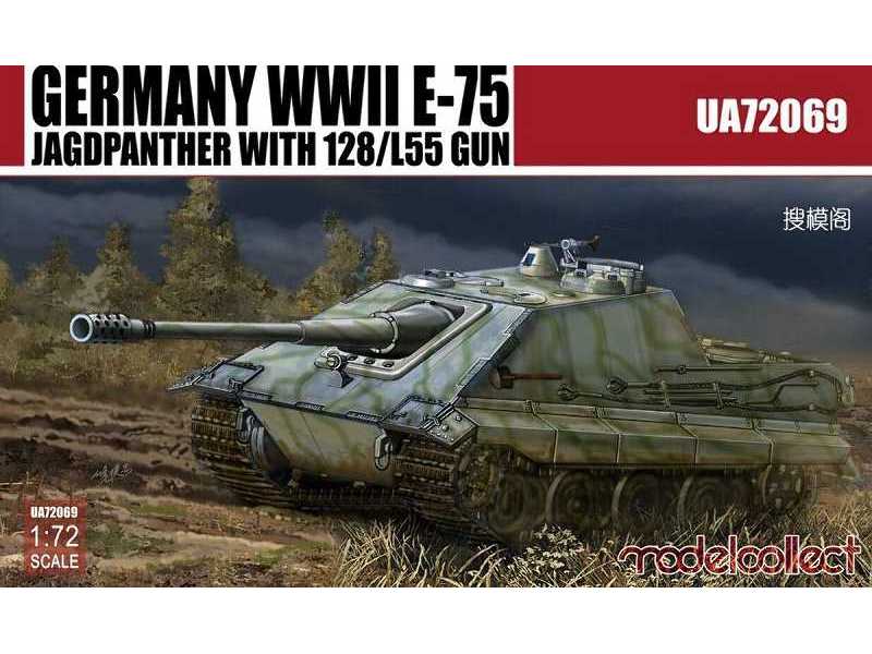 Niemieckie działo samobieżne E-75 Stug z armatą 128/L55 - zdjęcie 1 Niemieckie działo samobieżne E-75 Stug z armatą 128/L55 - zdjęcie 1