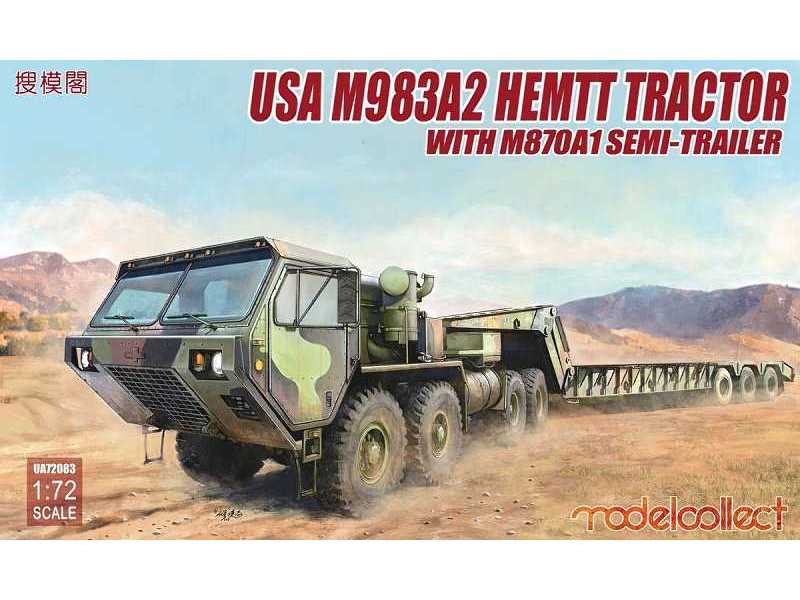 Ciągnik M983A2 Hemtt z naczepą lawetą M870A1 - zdjęcie 1 Ciągnik M983A2 Hemtt z naczepą lawetą M870A1 - zdjęcie 1