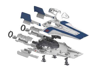 Build & Play  Resistance A-Wing Fighter, Blue - zdjęcie 8