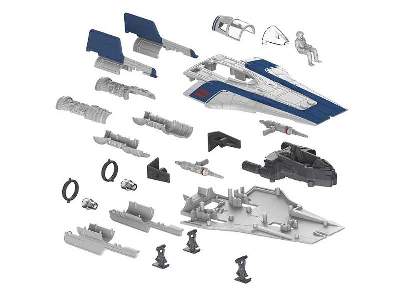 Build & Play  Resistance A-Wing Fighter, Blue - zdjęcie 11