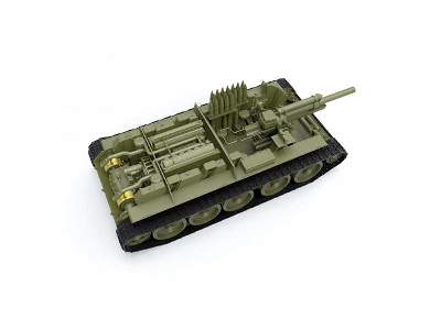 Su-122 sowiecki działo samobieżne ostatnia produkcja z wnętrzem - zdjęcie 31