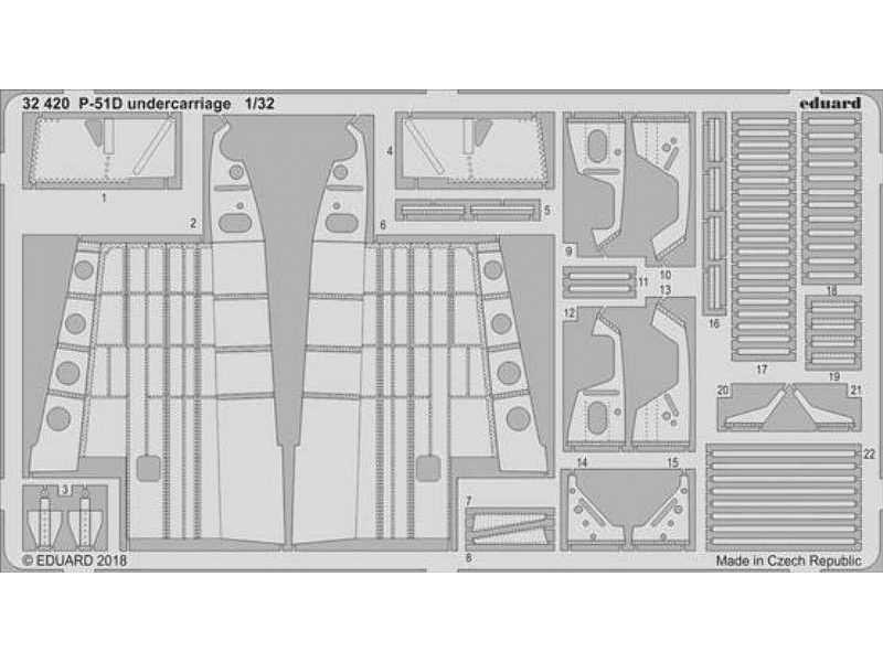 P-51D undercarriage 1/32 - Revell - zdjęcie 1