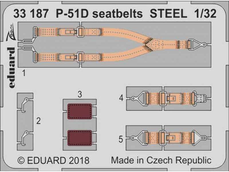 P-51D seatbelts STEEL 1/32 - Revell - zdjęcie 1