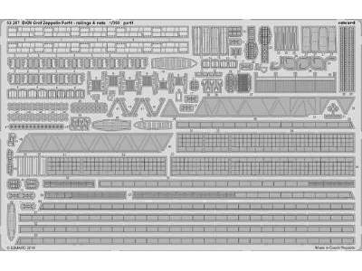 DKM Graf Zeppelin railings & nets  pt.4 1/350 - Trumpeter - zdjęcie 1