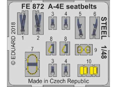 A-4E seatbelts STEEL 1/48 - Hobby Boss - zdjęcie 1
