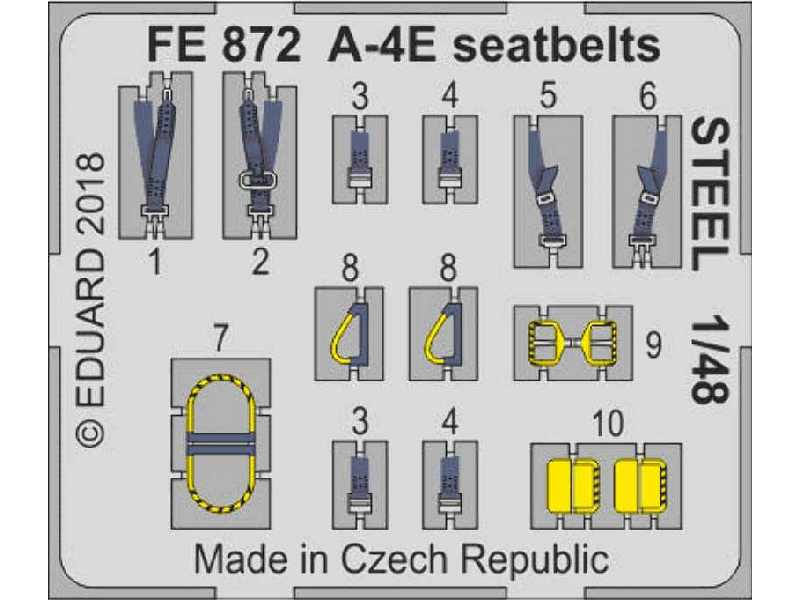 A-4E seatbelts STEEL 1/48 - Hobby Boss - zdjęcie 1 A-4E seatbelts STEEL 1/48 - Hobby Boss - zdjęcie 1