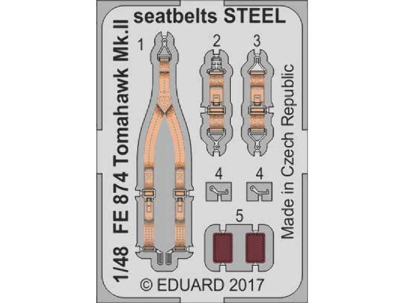 Tomahawk Mk. II seatbelts STEEL 1/48 - Airfix - zdjęcie 1