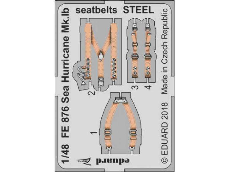 Sea Hurricane Mk. Ib seatbelts STEEL 1/48 - Airfix - zdjęcie 1