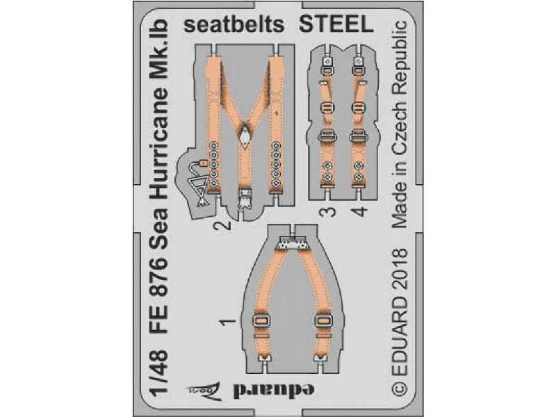 Sea Hurricane Mk. Ib seatbelts STEEL 1/48 - Airfix - zdjęcie 1 Sea Hurricane Mk. Ib seatbelts STEEL 1/48 - Airfix - zdjęcie 1