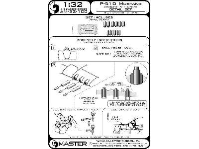 P-51d Mustang - Zestaw Detali - Uzbrojenie I Celownik - zdjęcie 1